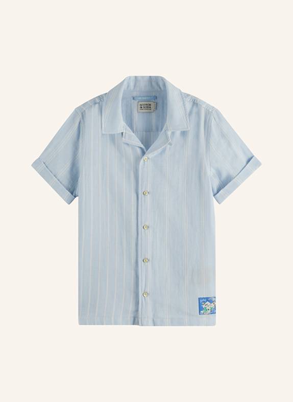 SCOTCH & SODA Koszula z klapami JASNONIEBIESKI/ BIAŁY