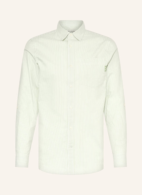 SCOTCH & SODA Oxford-Hemd Regular Fit HELLGRÜN/ WEISS