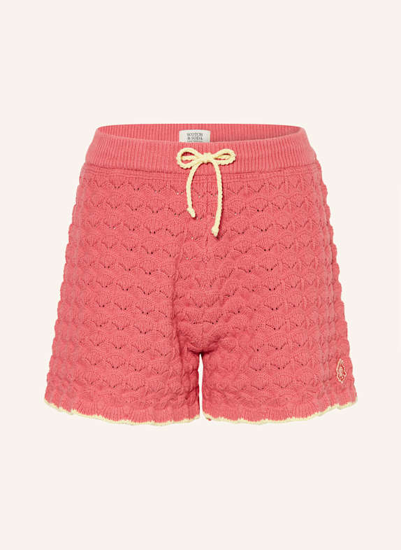 SCOTCH & SODA Strickshorts HELLROT/ NEONGELB