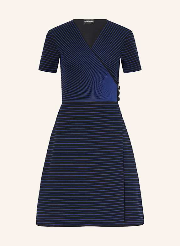 EMPORIO ARMANI Strickkleid DUNKELBLAU/ BLAU