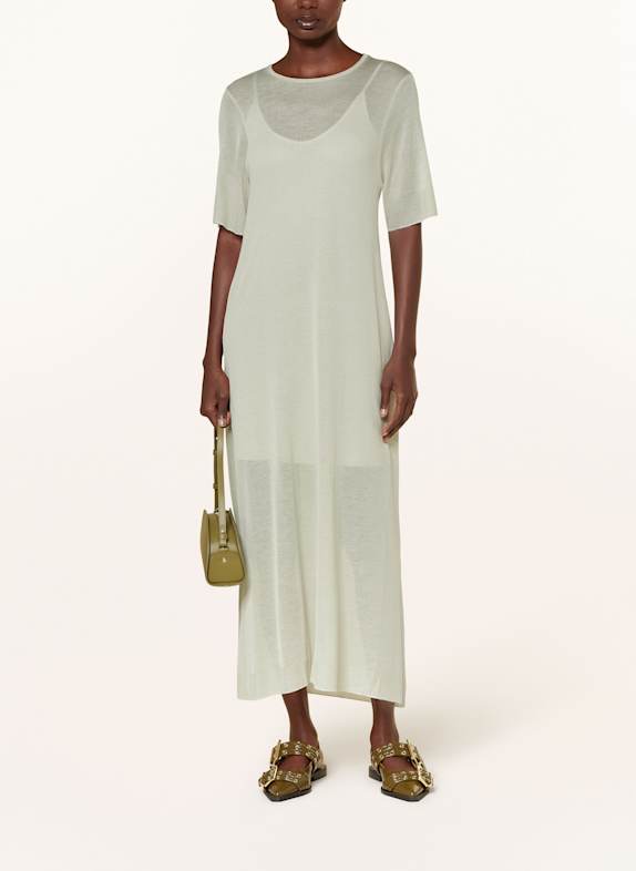 DRYKORN Strickkleid LOVIM HELLGRAU