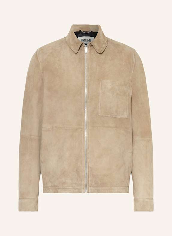 DRYKORN JERSON leather jacket LIGHT BROWN