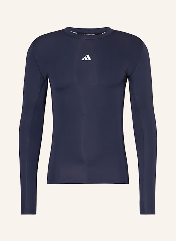 adidas Longsleeve TECHFIT COMPRESSION TRAINING DUNKELBLAU