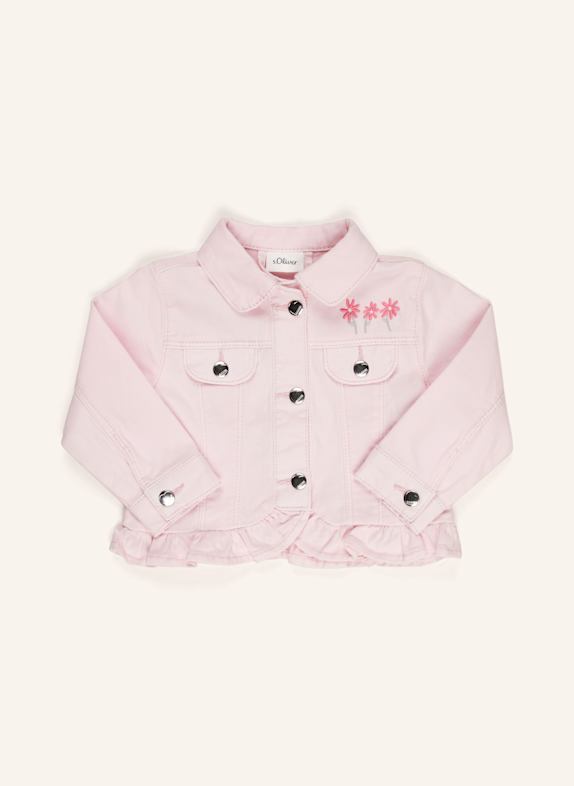 s.Oliver RED Jeansjacke mit Volants ROSA