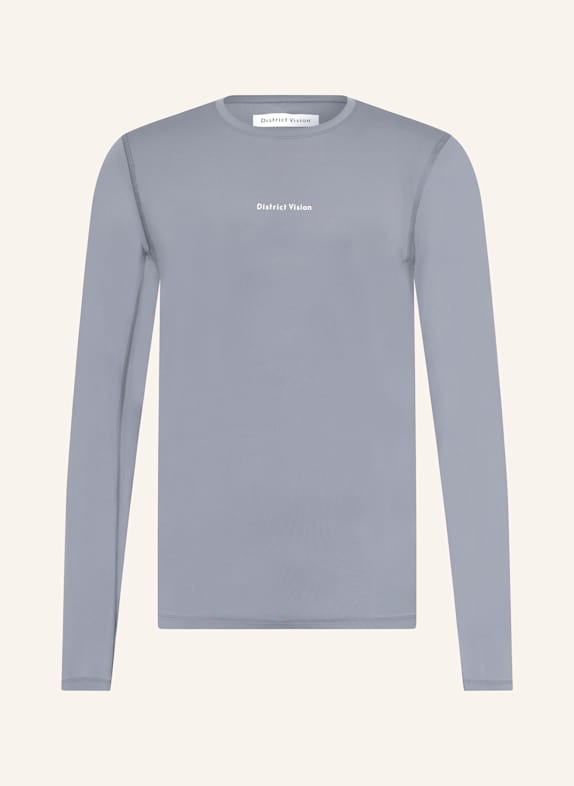 District Vision Laufshirt BLAUGRAU
