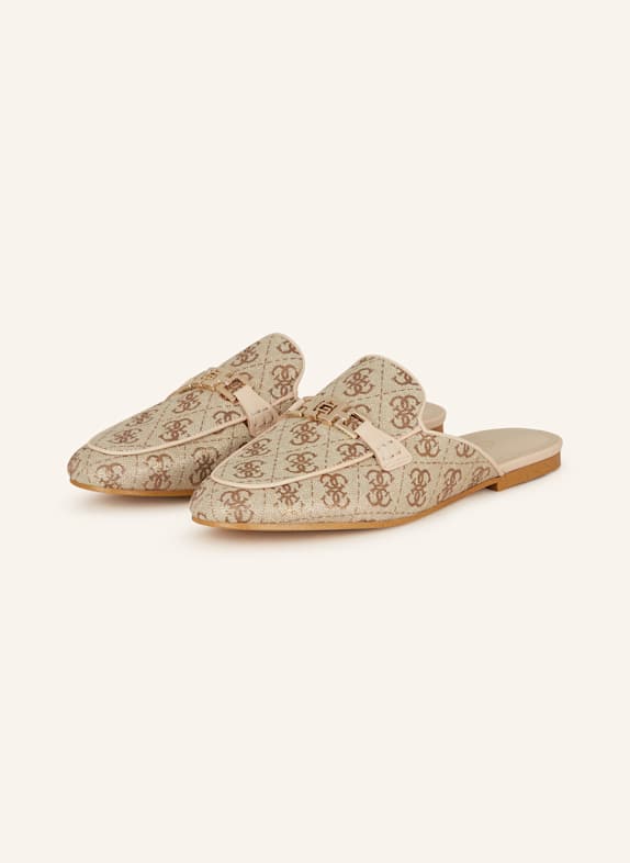 GUESS Mules BOMMY2 NUDE/ GOLD