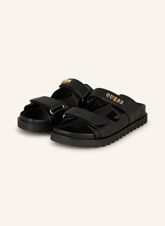 GUESS Pantoletten FABULON SCHWARZ