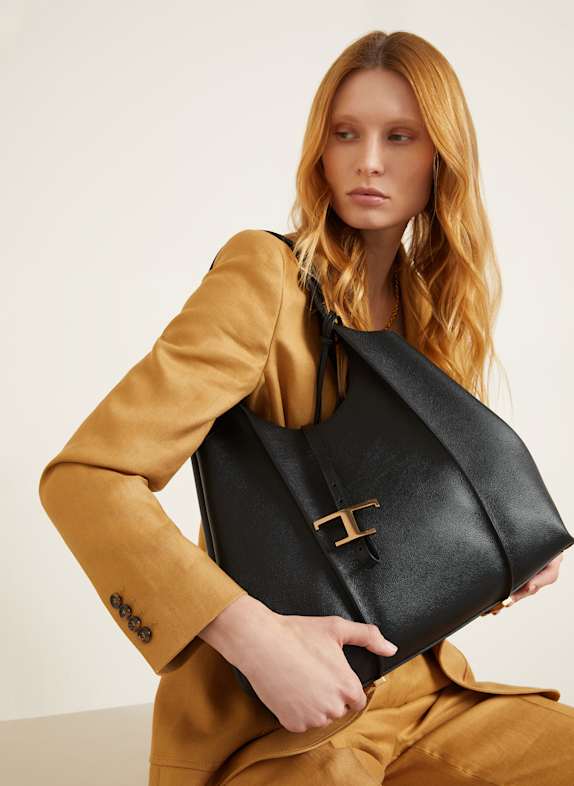 TOD
S Shopper T TIMELESS MEDIUM mit Pouch SCHWARZ