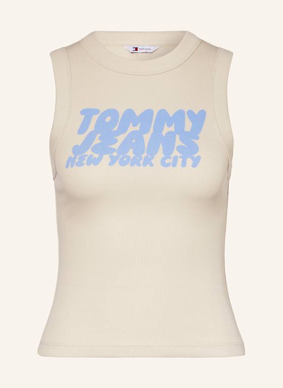 TOMMY JEANS Top BEŻOWY