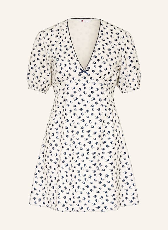 TOMMY JEANS Kleid DUNKELBLAU/ WEISS