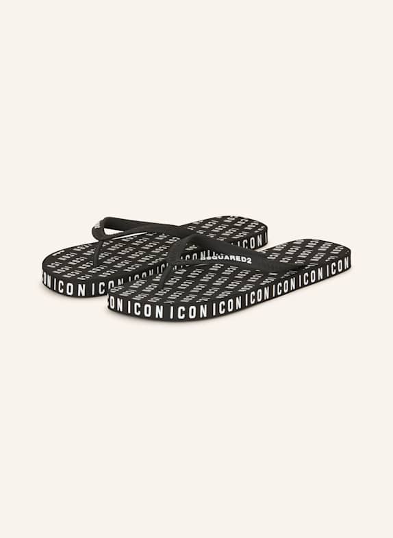 DSQUARED2 Zehentrenner ICON SCHWARZ