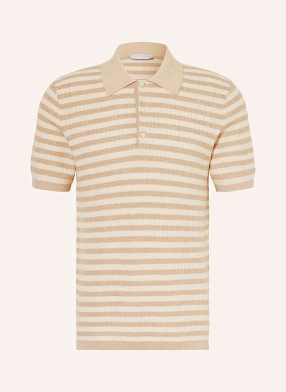TIGER OF SWEDEN Koszulka polo z dzianiny ERROS regular fit z wełną merino BEŻOWY/ KREMOWY