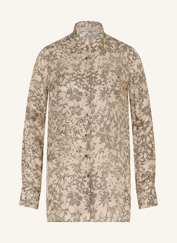 GOLDEN GOOSE Hemdbluse JOURNEY HELLBRAUN/ SCHWARZ