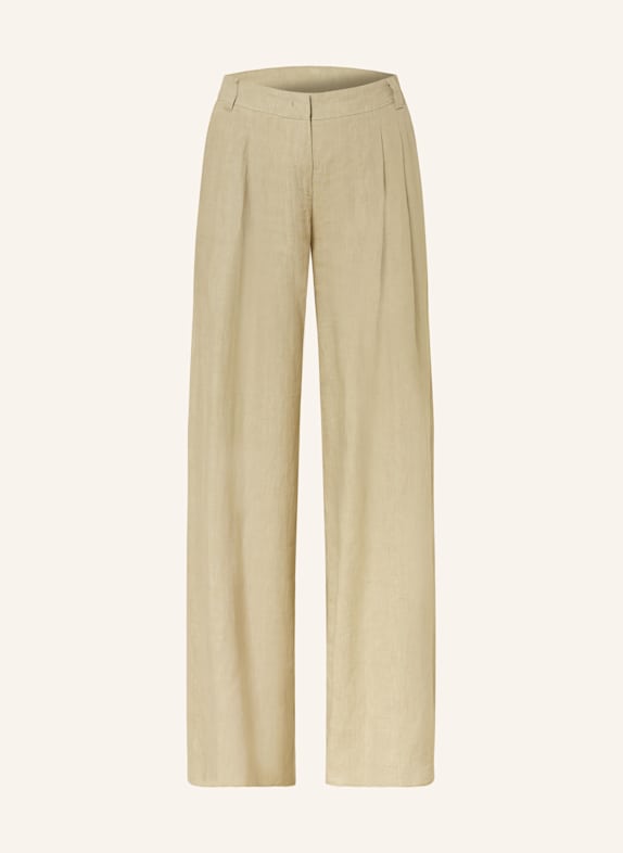 MARELLA Marlenehose aus Leinen KHAKI