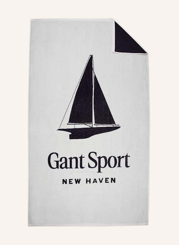 GANT HOME Beach towel WHITE/ DARK BLUE