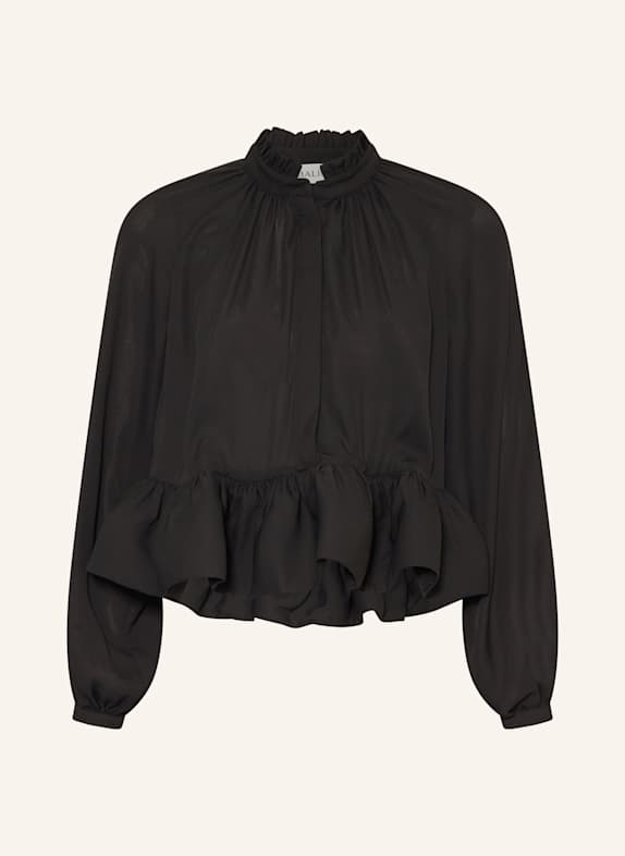 MALINA Blusenshirt ALVA mit Rüschen SCHWARZ