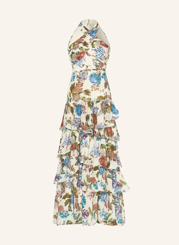 MALINA Kleid PALOMA mit Cut-out ECRU/ HELLBLAU/ HELLBRAUN