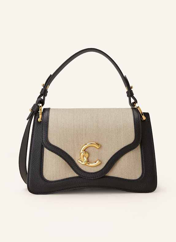 COCCINELLE Umhängetasche SCHWARZ/ BEIGE