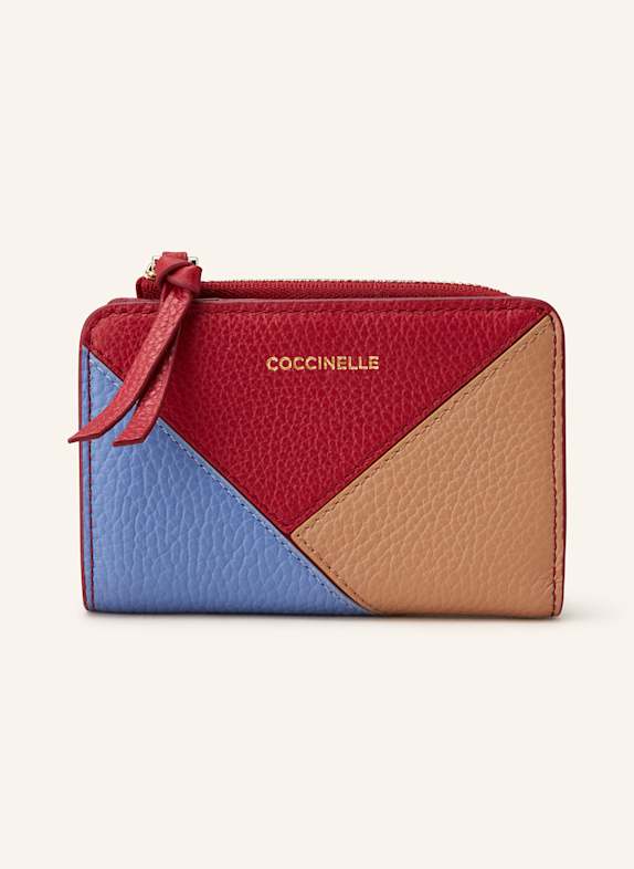 COCCINELLE Geldbörse ILDA DUNKELROT/ BLAU/ CAMEL