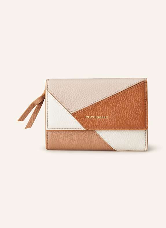 COCCINELLE Geldbörse ILDA BRAUN/ BEIGE/ CREME