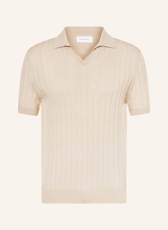 BALDESSARINI Strick-Poloshirt BEIGE