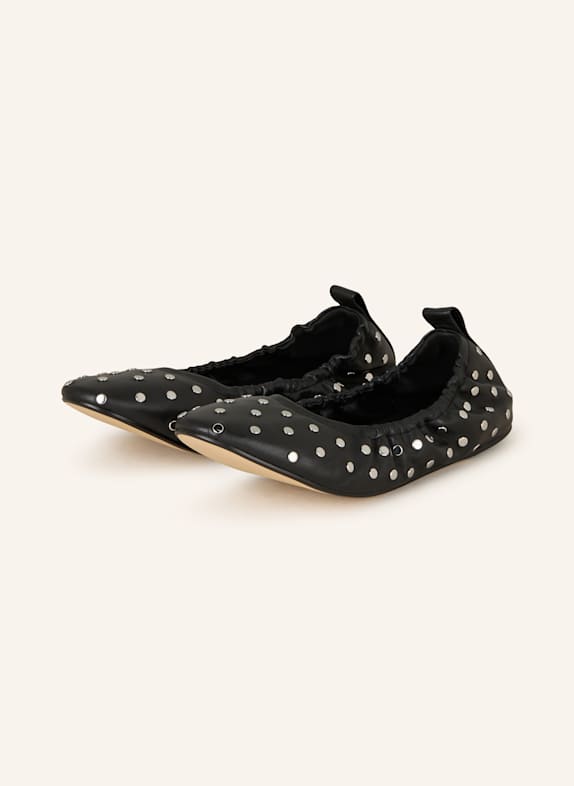 MICHAEL KORS Ballerinas AMY mit Nieten 001 BLACK