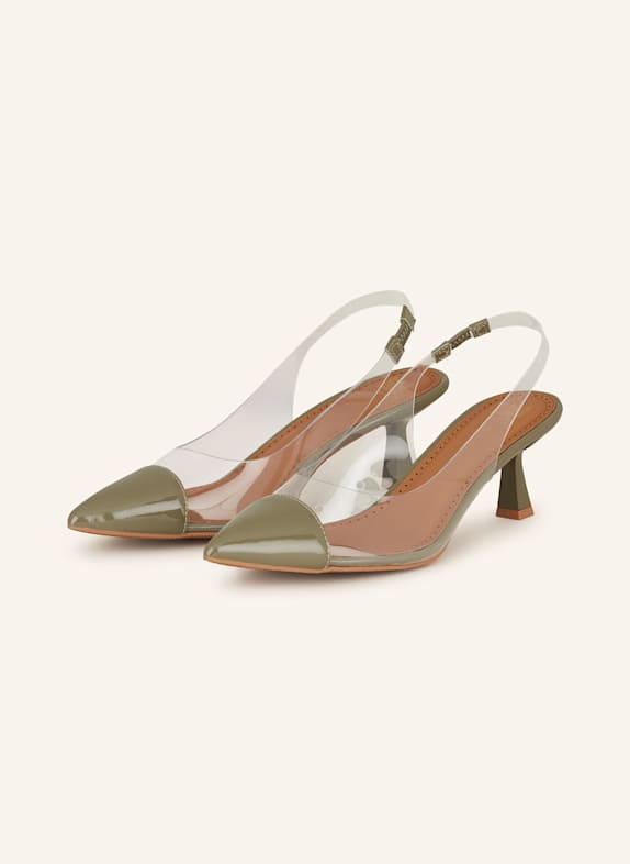 RIANI Slingback pumps KHAKI