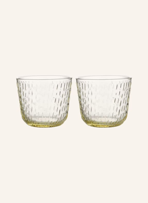 marimekko Set of 2 drinking glasses SYKSY YELLOW