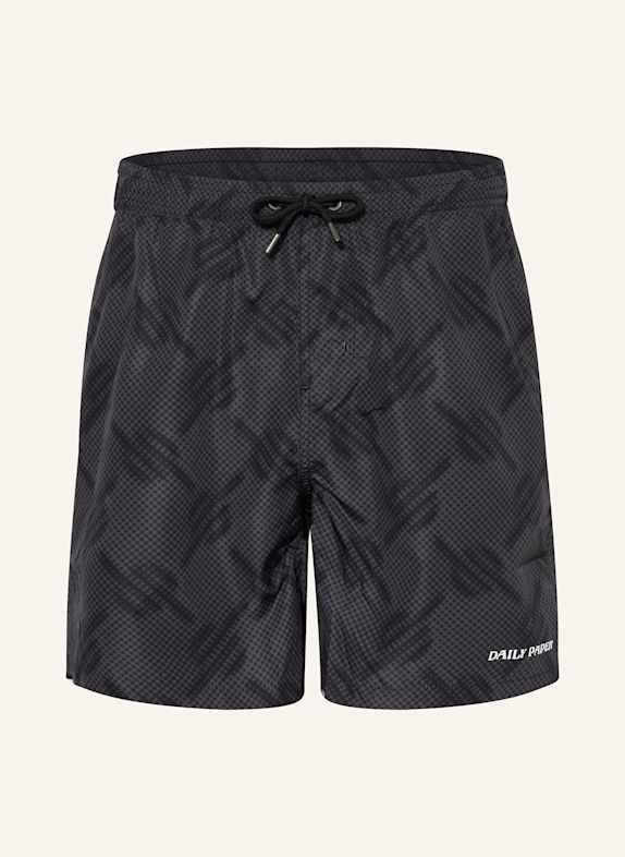 DAILY PAPER Badeshorts SCHWARZ