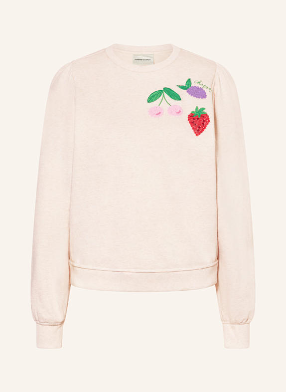 FABIENNE CHAPOT Sweatshirt TINA mit Zierperlen BEIGE