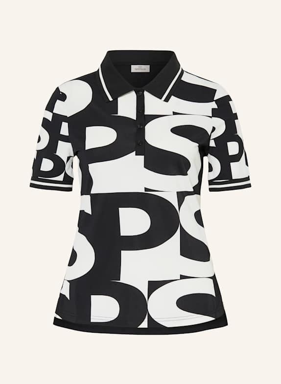 SPORTALM Funktions-Poloshirt SCHWARZ
