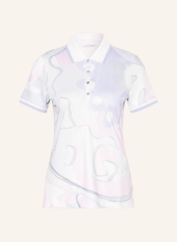 SPORTALM Jersey-Poloshirt mit Schmucksteinen HELLBLAU/ HELLLILA/ MINT