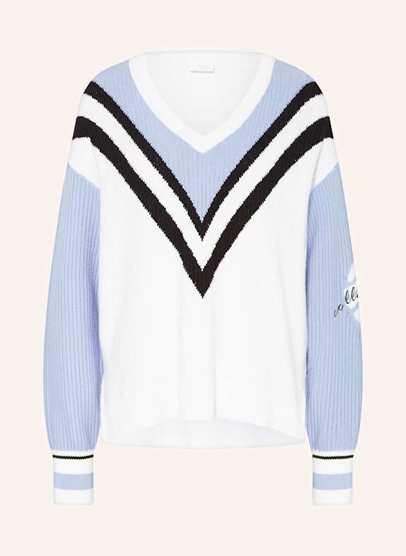 SPORTALM Pullover WEISS/ HELLBLAU/ DUNKELBLAU