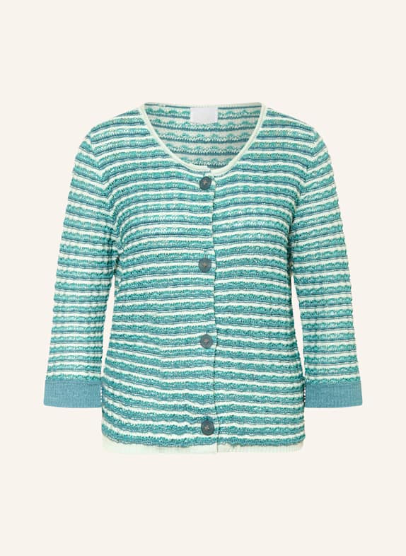 SPORTALM Strickjacke mit 3/4-Arm und Glitzergarn MINT/ HELLGRÜN