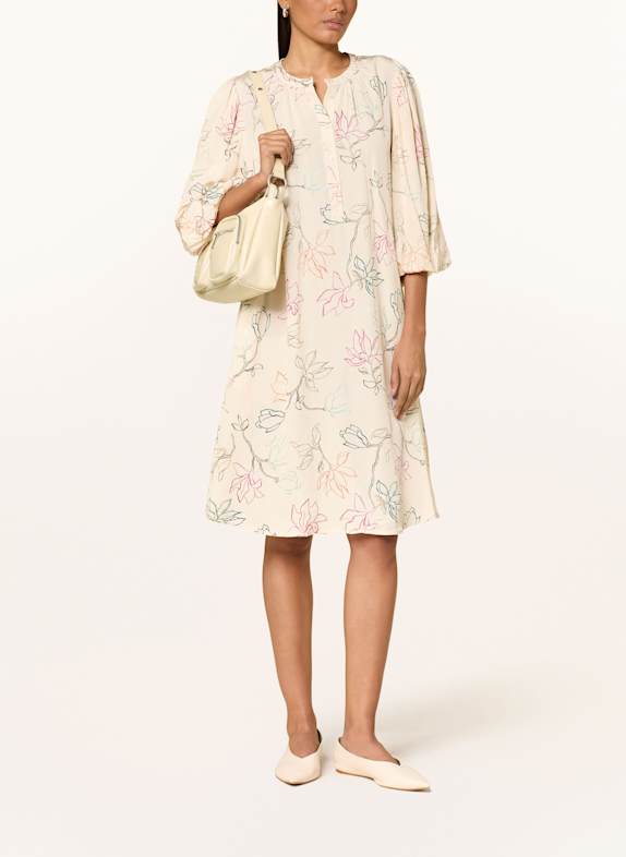 MOS MOSH Jacquard-Kleid MMIQALA mit 3/4-Arm ECRU