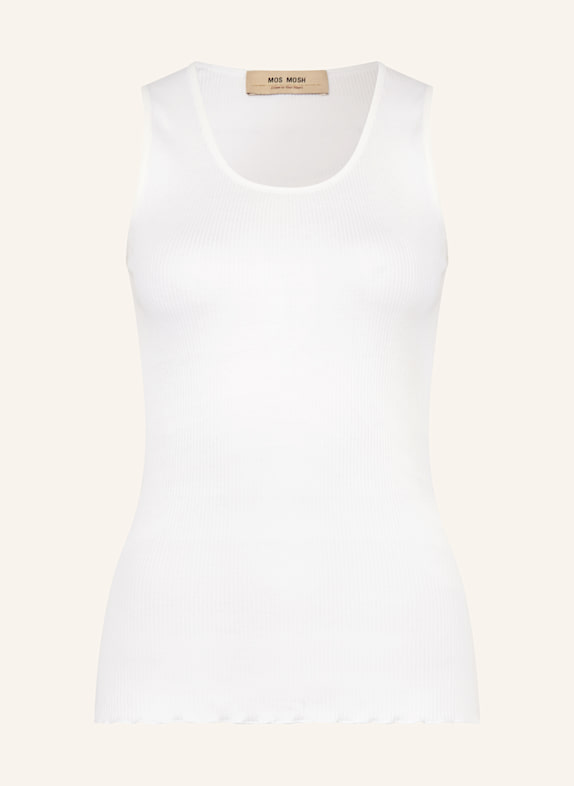 MOS MOSH Top MMELAINE mit Seide WEISS