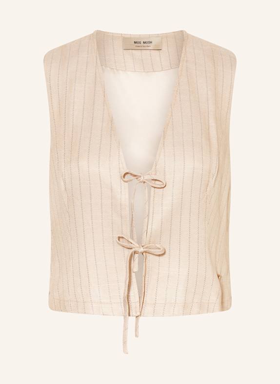 MOS MOSH Cropped-Weste MMELVA INAH BEIGE/ SCHWARZ