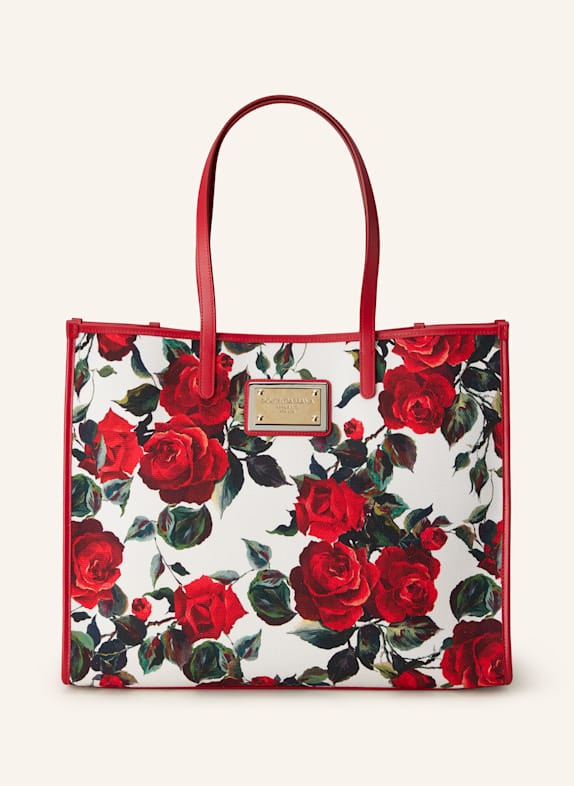 DOLCE & GABBANA Shopper WEISS/ ROT/ GRÜN