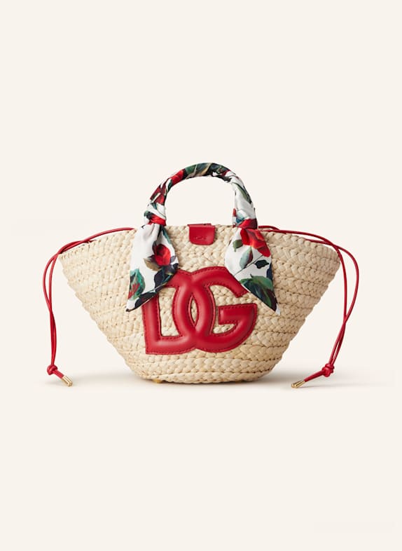 DOLCE & GABBANA Shopper CREAM/ RED
