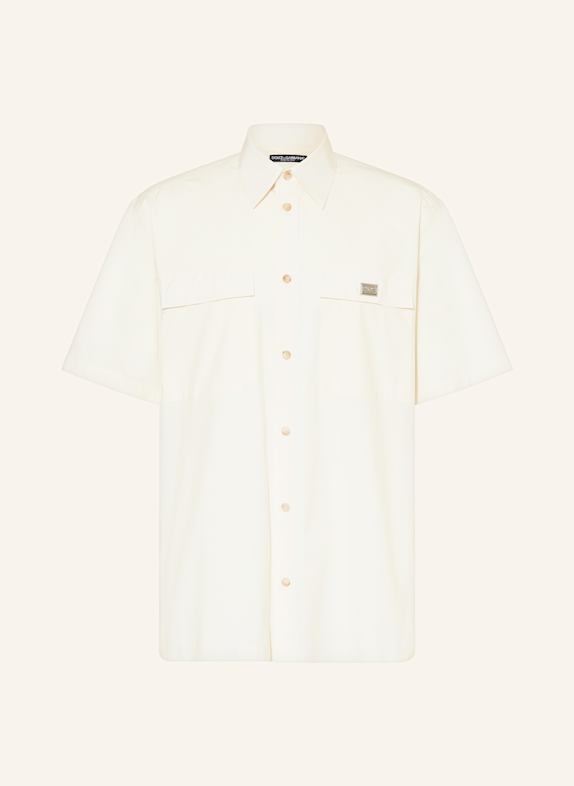 DOLCE & GABBANA Kurzarm-Hemd Comfort Fit BEIGE