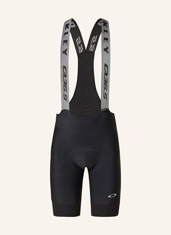 OAKLEY Spodenki kolarskie Q36.5 GRIDSKIN BIBSHORT z szelkami i wyściełaną wkładką CZARNY