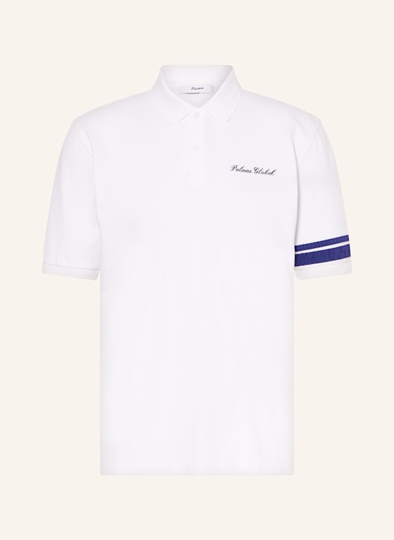 Palmes GLOBAL piqué polo shirt WHITE