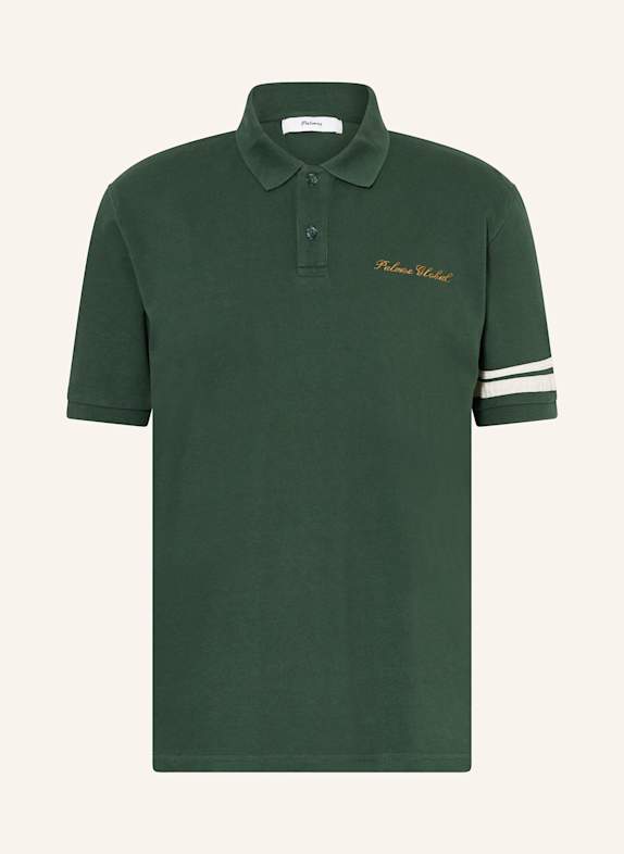 Palmes GLOBAL piqué polo shirt DARK GREEN