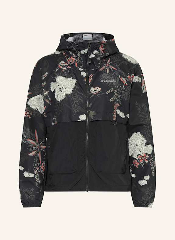 Columbia SPIRE VALLEY™ windbreaker BLACK/ GRAY/ RED