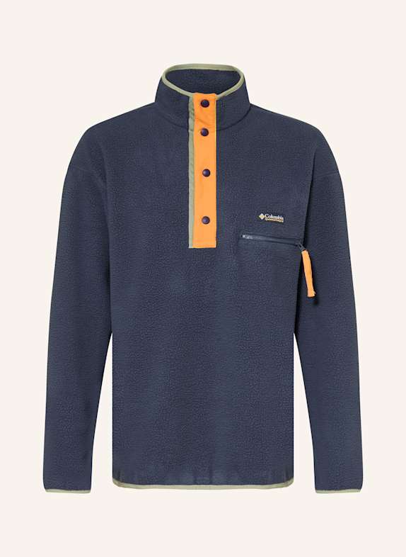 Columbia Fleece half-zip sweater HELVETIA™ II DARK BLUE/ LIGHT ORANGE