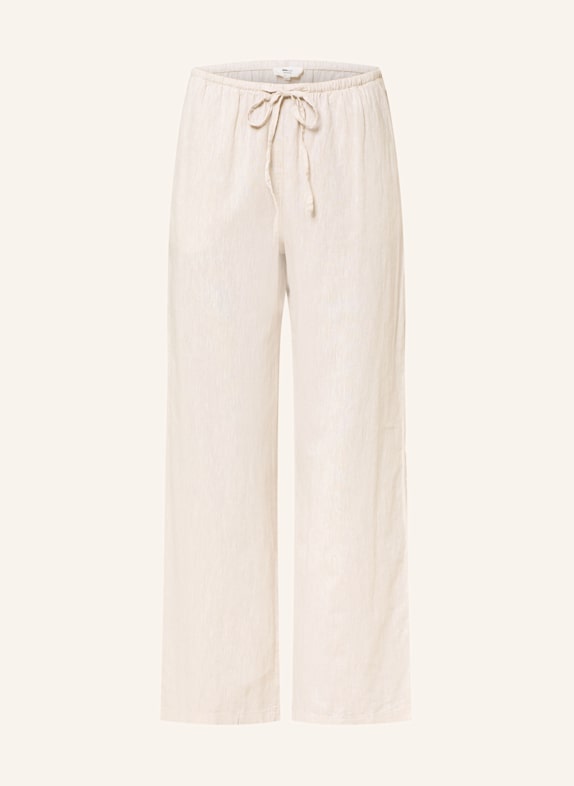 gina tricot Hose mit Leinen BEIGE