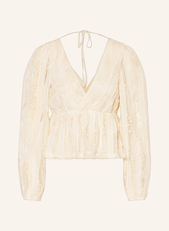 gina tricot Blusenshirt aus Mesh ECRU