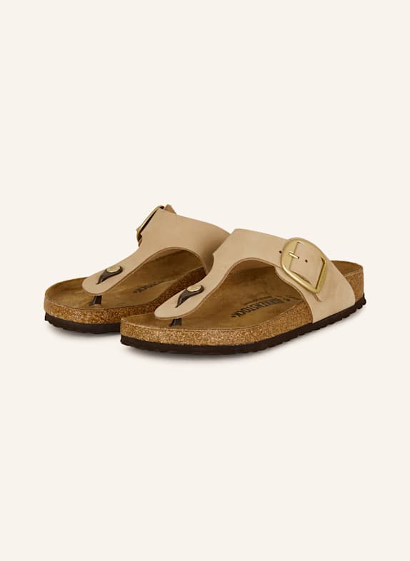 BIRKENSTOCK Zehentrenner GIZEH BIG BUCKLE HELLBRAUN
