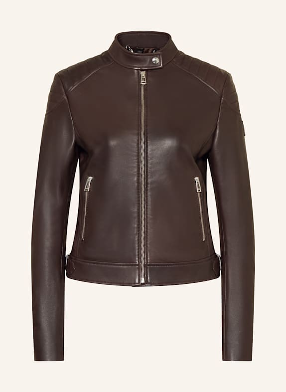 BELSTAFF Lederjacke MOLLISON DUNKELBRAUN