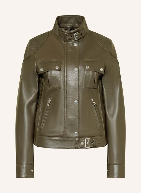 BELSTAFF Lederjacke GANGSTER KHAKI